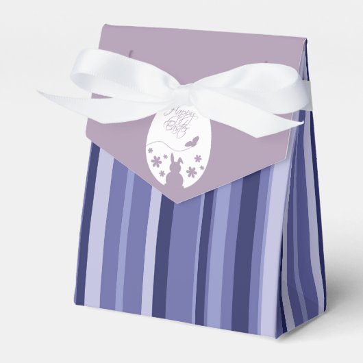 Moderne Happy Easter Pastel Lila Geschenkschachtel (Vorderseite)