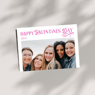 Moderne Happy Galentines Day beste Freundinnen Fot Feiertagskarte