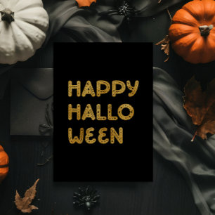 Moderne Happy Halloween Folienkarte Folien Feiertagskarte