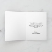 Moderne Happy Hanukkah-Muster mit individuellem Fa Karte (Innenseite)