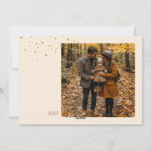 Moderne Happy Holiday Foto Card Feiertagskarte (Rückseite)