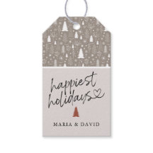 Moderne Happy Holidays Kalligraphie Personalisiert