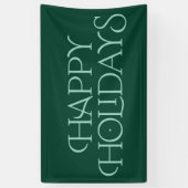 Moderne Happy Holidays Serifentypografie Banner (Vertikal)