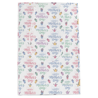 Moderne Happy Mother's Day Typografie Mittlere Geschenktüte