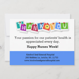 Moderne Happy Nurses Week Feiertagskarte