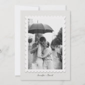 Moderne Happy Valentines Day Foto Dankeskarte (Rückseite)