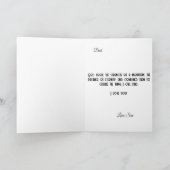 Moderne Happy Vatertag Card Karte (Innenseite)