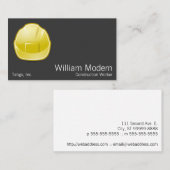 Moderne Hard Hat Konstruktionsarchitektur Visitenkarte (Vorne/Hinten)