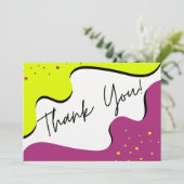 Moderne Harmonie Dankeskarte (Stehend Vorderseite)