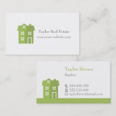 Moderne Haus-Ikonen-wirkliche Visitenkarte (Vorne/Hinten)