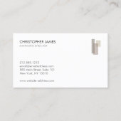 Moderne Hausbauer Minimalist Visitenkarte (Rückseite)