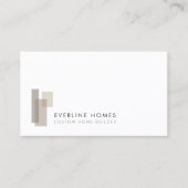 Moderne Hausbauer Minimalist Visitenkarte (Vorderseite)