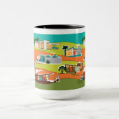 Moderne Häuser des Mittelalters Tasse (Zentrum)