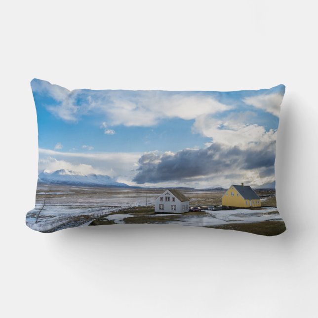 Moderne Häuser Lendenkissen (Vorderseite)