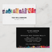 Moderne Häuser Real Anwesen Beruflich Realtor Visitenkarte (Vorne/Hinten)