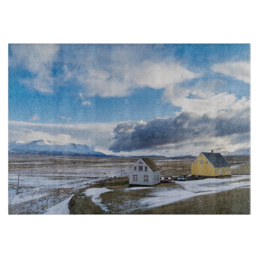 Moderne Häuser Schneidebrett (Vorderseite)