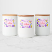 Moderne hausgemachte Pflaume personalisiert Lebensmitteletikett (Flaschen)