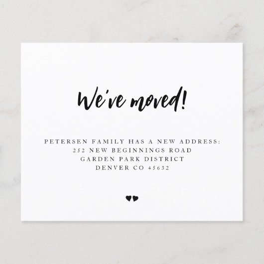 Moderne Haushaltsführung, die wir umziehen wollen (Vorderseite)