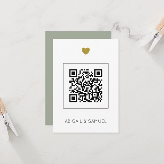 Moderne Haushaltsführung Einladung QR Code (Vorderseite/Rückseite Beispiel)