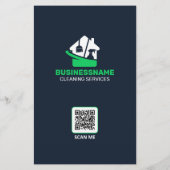 Moderne Haushaltshilfe Reinigung Haus Janitorial Flyer (Hinten)