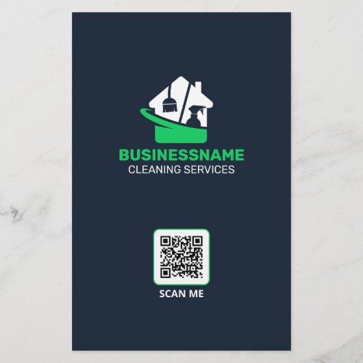 Moderne Haushaltshilfe Reinigung Haus Janitorial Flyer (Hinten)