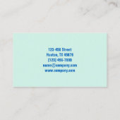 Moderne Haushaltshilfe Visitenkarte (Rückseite)