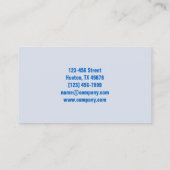 Moderne Haushaltshilfe Visitenkarte (Rückseite)