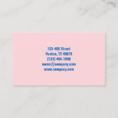 Moderne Haushaltshilfe Visitenkarte (Rückseite)