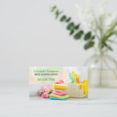 Moderne Haushaltshilfe Visitenkarte (Stehend Vorderseite)