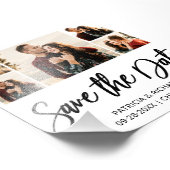 Moderne Haushaltshochzeiten sparen das Datum der F Fotodruck (Ecke)