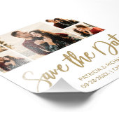 Moderne Haushaltshochzeiten sparen das Datum der F Fotodruck (Ecke)