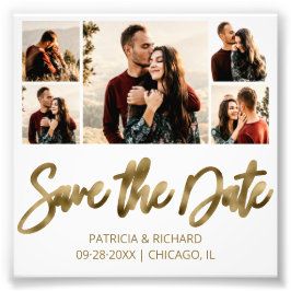 Moderne Haushaltshochzeiten sparen das Datum der F Fotodruck