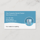 Moderne Haushaltszahnärzte Personalausweise Visite Terminkarte (Vorderseite)