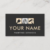 Moderne Hausmalereidienste Pinselrollenladder Visitenkarte (Vorderseite)