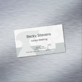 Moderne Hausreinigung Einfache graue Spray Flasche Magnetische Visitenkarte (Beispiel)