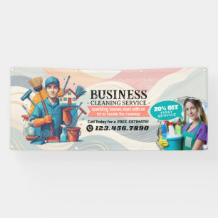 Moderne Hausreinigung Haushälterin Service Hausrei Banner