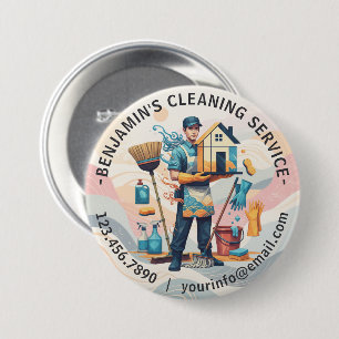 Moderne Hausreinigung Haushälterin Service Hausrei Button