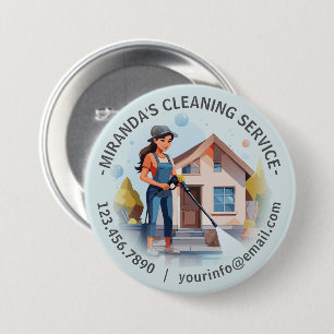 Moderne Hausreinigung Haushälterin Service Hausrei Button
