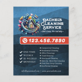Moderne Hausreinigung Haushälterin Service Hausrei Flyer