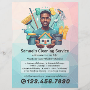 Moderne Hausreinigung Haushälterin Service Hausrei Flyer