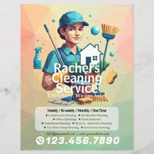 Moderne Hausreinigung Haushälterin Service Hausrei Flyer