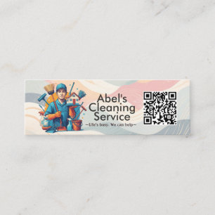 Moderne Hausreinigung Haushälterin Service Hausrei Mini Visitenkarte