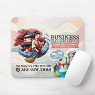 Moderne Hausreinigung Haushälterin Service Hausrei Mousepad