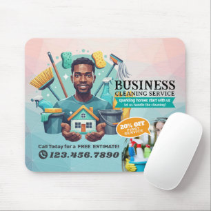 Moderne Hausreinigung Haushälterin Service Hausrei Mousepad