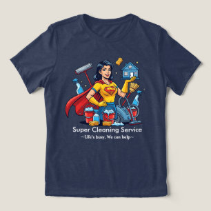 Moderne Hausreinigung Haushälterin Service Hausrei Tri-Blend Shirt