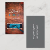 Moderne Hausreinigung Haushaltshilfe Visitenkarte (Vorne/Hinten)