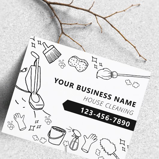 Moderne Hausreinigung Janitorial Housekeeping Flyer