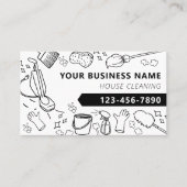 Moderne Hausreinigung Janitorial Housekeeping Visitenkarte (Vorderseite)