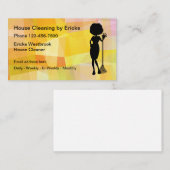 Moderne Hausreinigung Visitenkarten Visitenkarte (Vorne/Hinten)