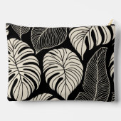 Moderne hawaiianische Blätter Zubehörtasche (Rückseite)